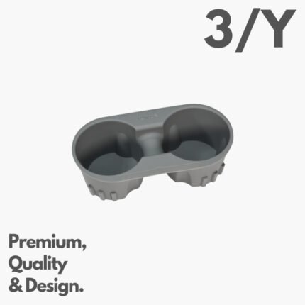 Jowua for Tesla Model 3/Y Minimalist Seiko Textured Silicone Anti-Shake Water Cup Holder