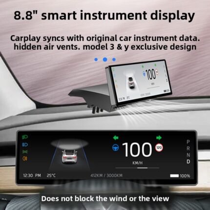 For Tesla 2017-2023 Model 3 Model Y central control instrument panel LCD instrument screen carplay