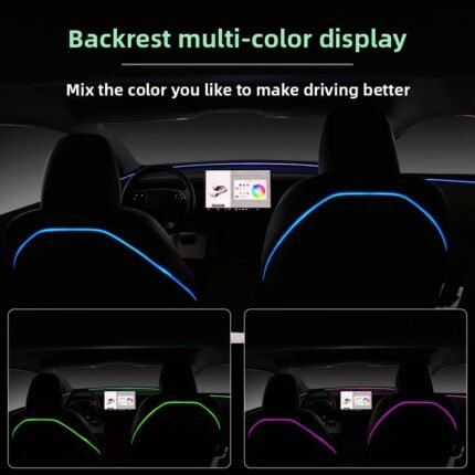 For Tesla new Model 3 Highland Model Y Juniper car inner seat back ambient light original car control non-destructive installation