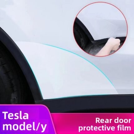 For Tesla 2021-2024 Model Y front and rear door protective film door film TPU triangle paint surface