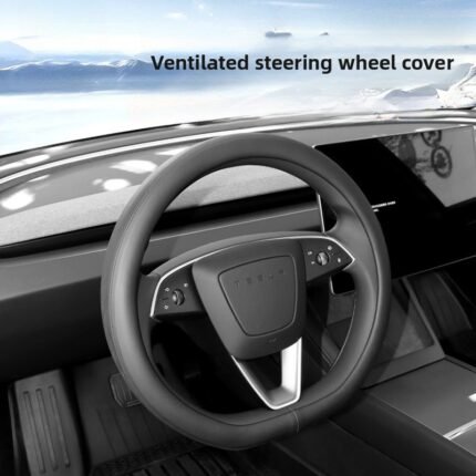 For Tesla New Model 3 Highland Model Y Juniper Steering Wheel Cover Special Leather Grip Cover